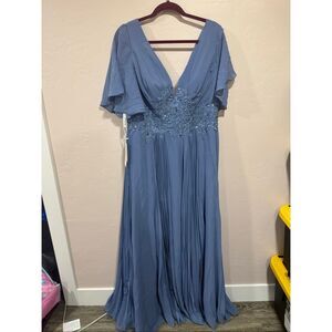 New JJs House Mother of the Bride Dress Slate Blue